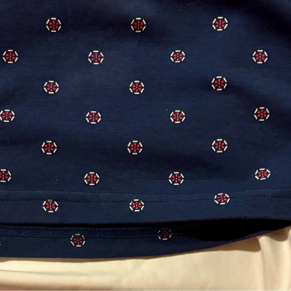 Men's Nickel & Iron Navy Polo Shirt with Floral Pattern - Picture 4 of 6
